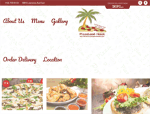 Tablet Screenshot of pizzalandhalal.com